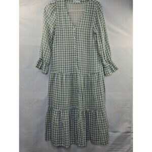 Little Lies Anthropologie Layered Prairie Cottagecore Cotton Dress Size S